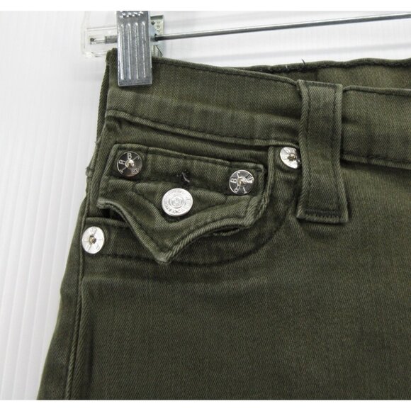 True Religion Jeans 25 Olive Legging Skinny Denim Stretch Lyocell * - Picture 3 of 14